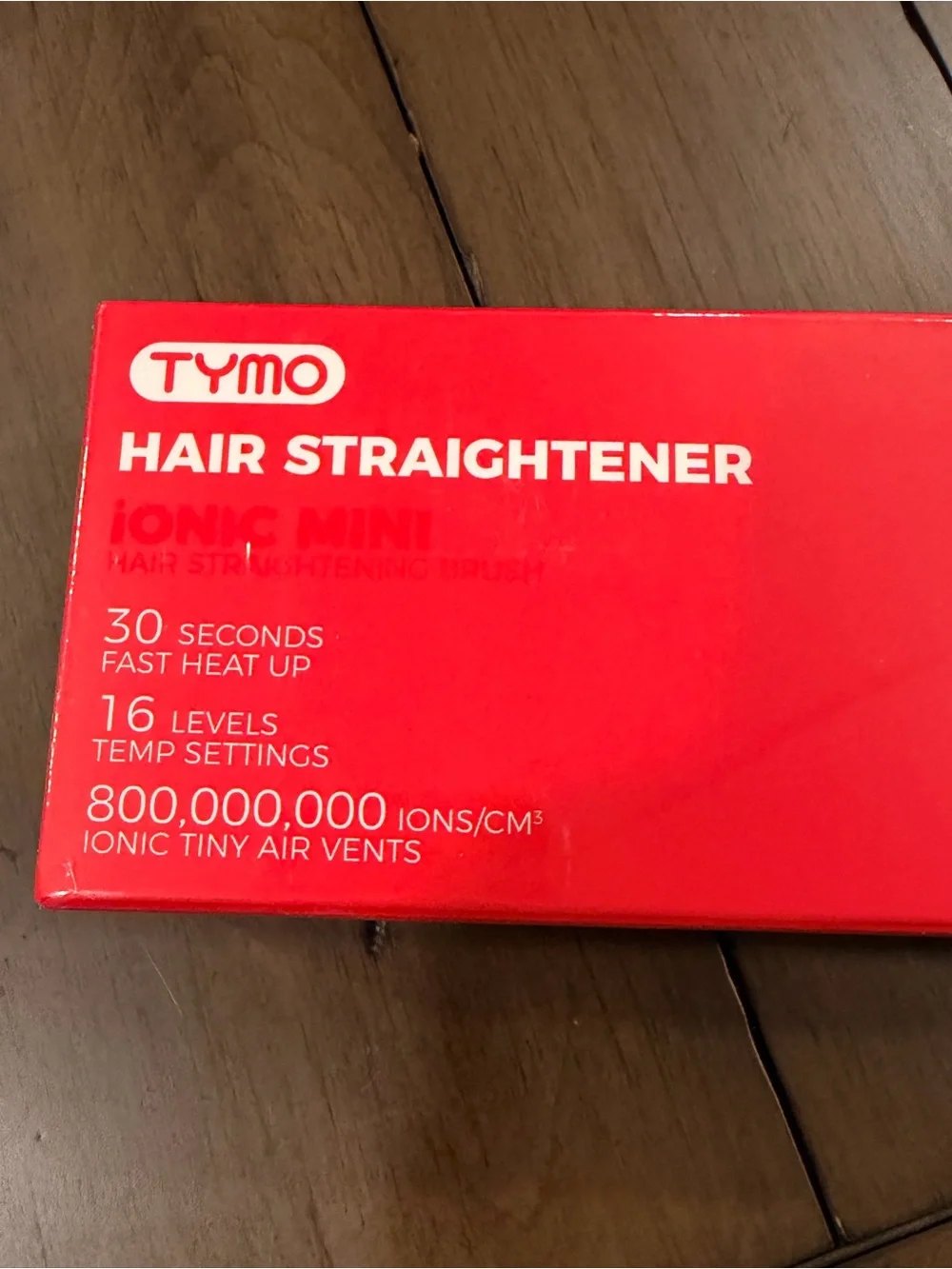Tymo Black Hair Straightener Ionic Mini - Compact Styling Brush #205